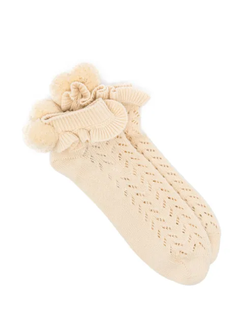 Valentino Garavani cotton pompom socks