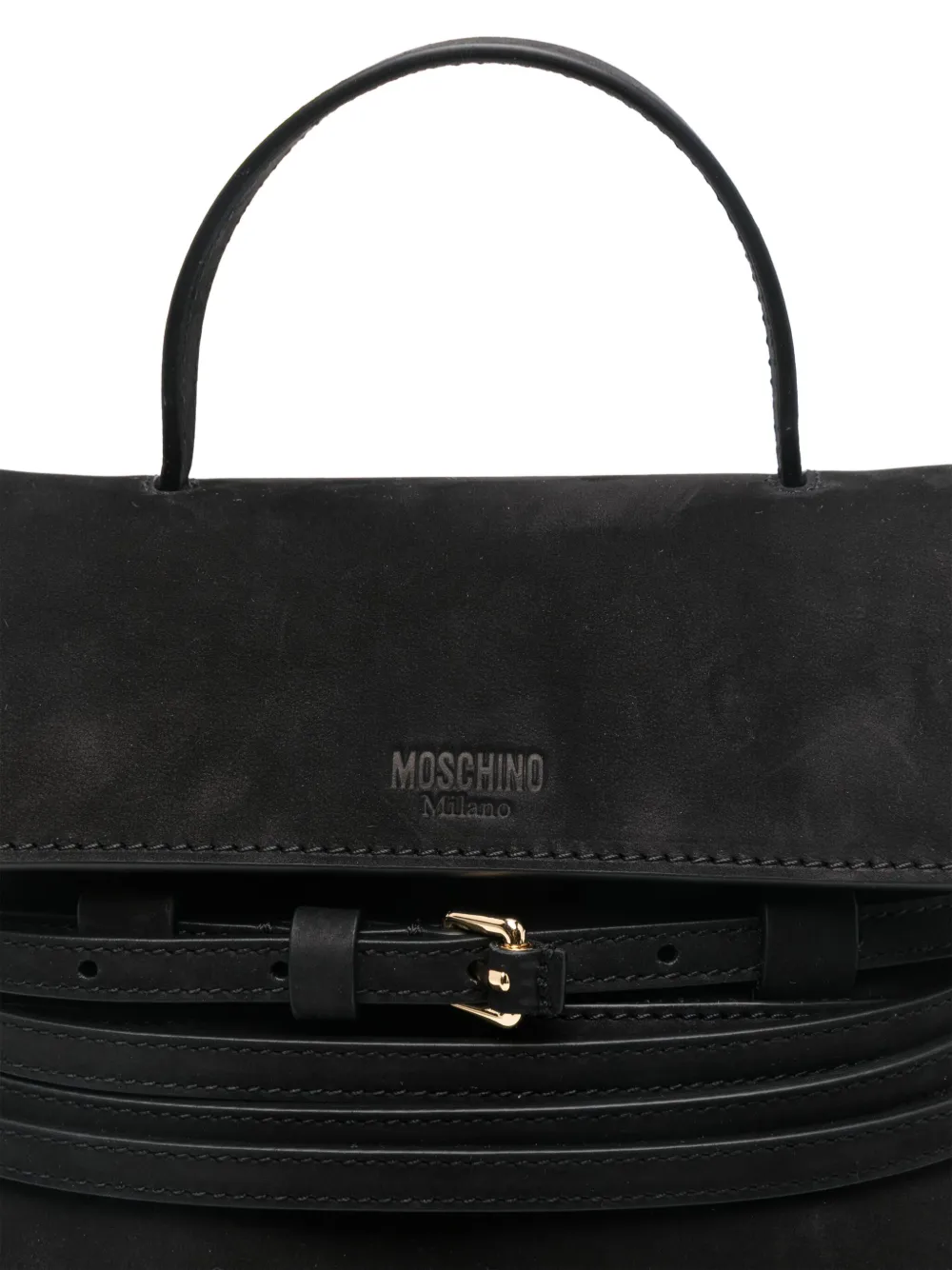 Moschino Kleine Tie Me shopper Zwart