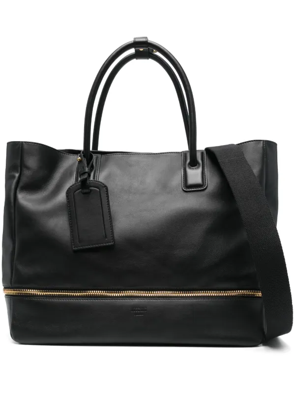 Moschino レザー トートバッグ | ブラック | FARFETCH JP
