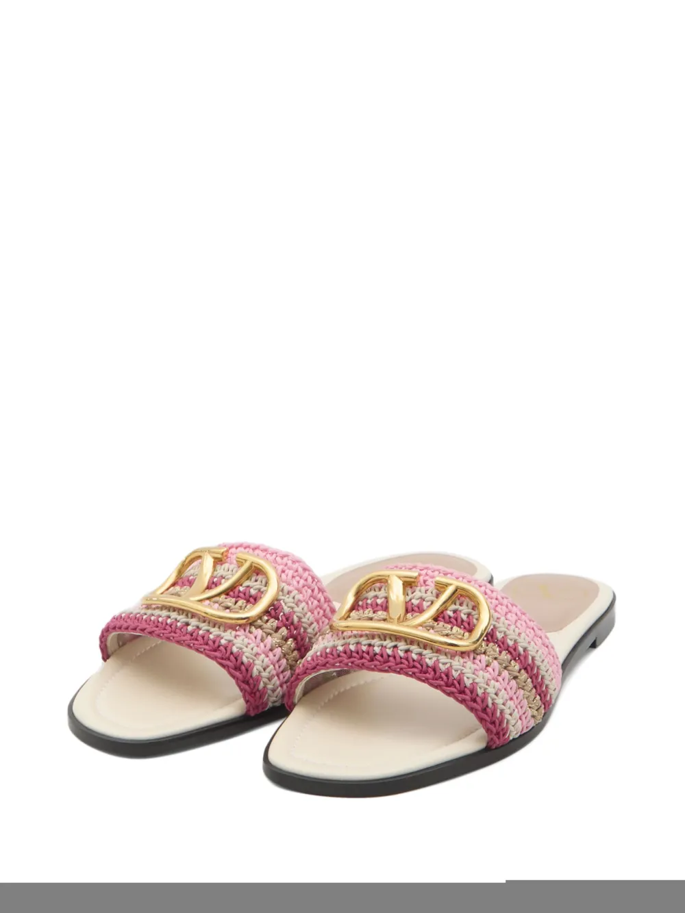 Valentino Garavani VLogo Signature slides - Roze