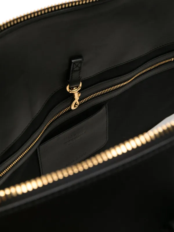 Moschino レザー ボストンバッグ | ブラック | FARFETCH JP