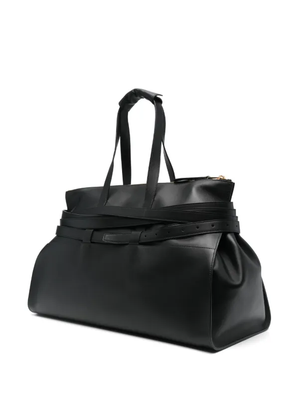 Moschino レザー ボストンバッグ | ブラック | FARFETCH JP