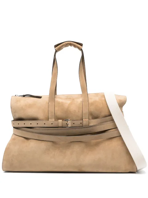 Moschino suede holdall