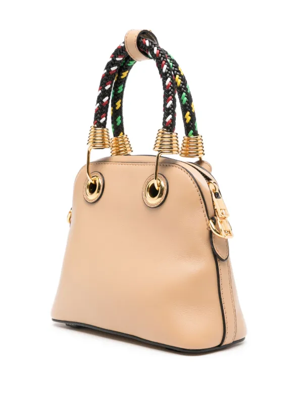 Moschino レザー トートバッグ | ニュートラル | FARFETCH JP