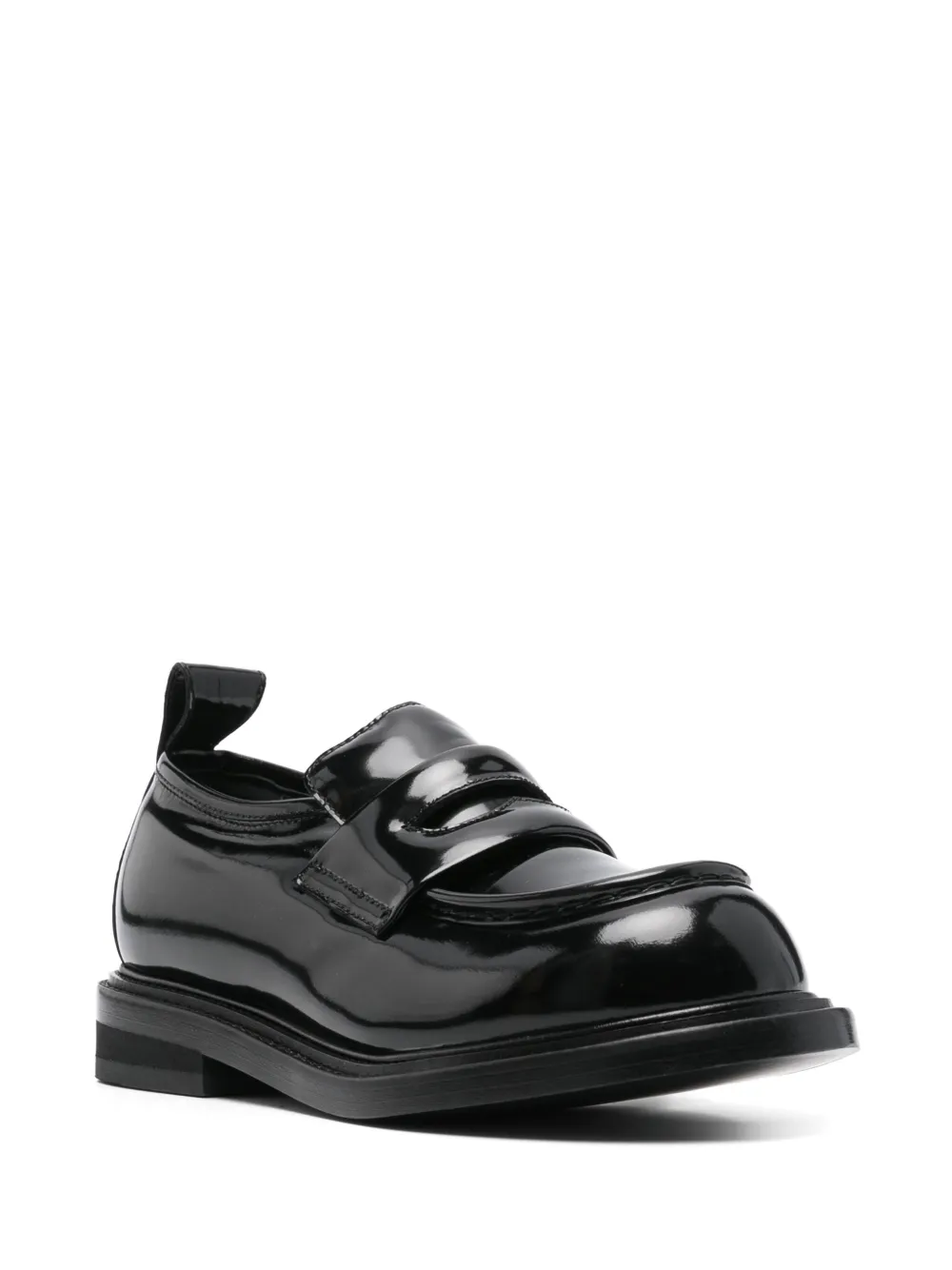 Moschino Loafers van lakleer - Zwart