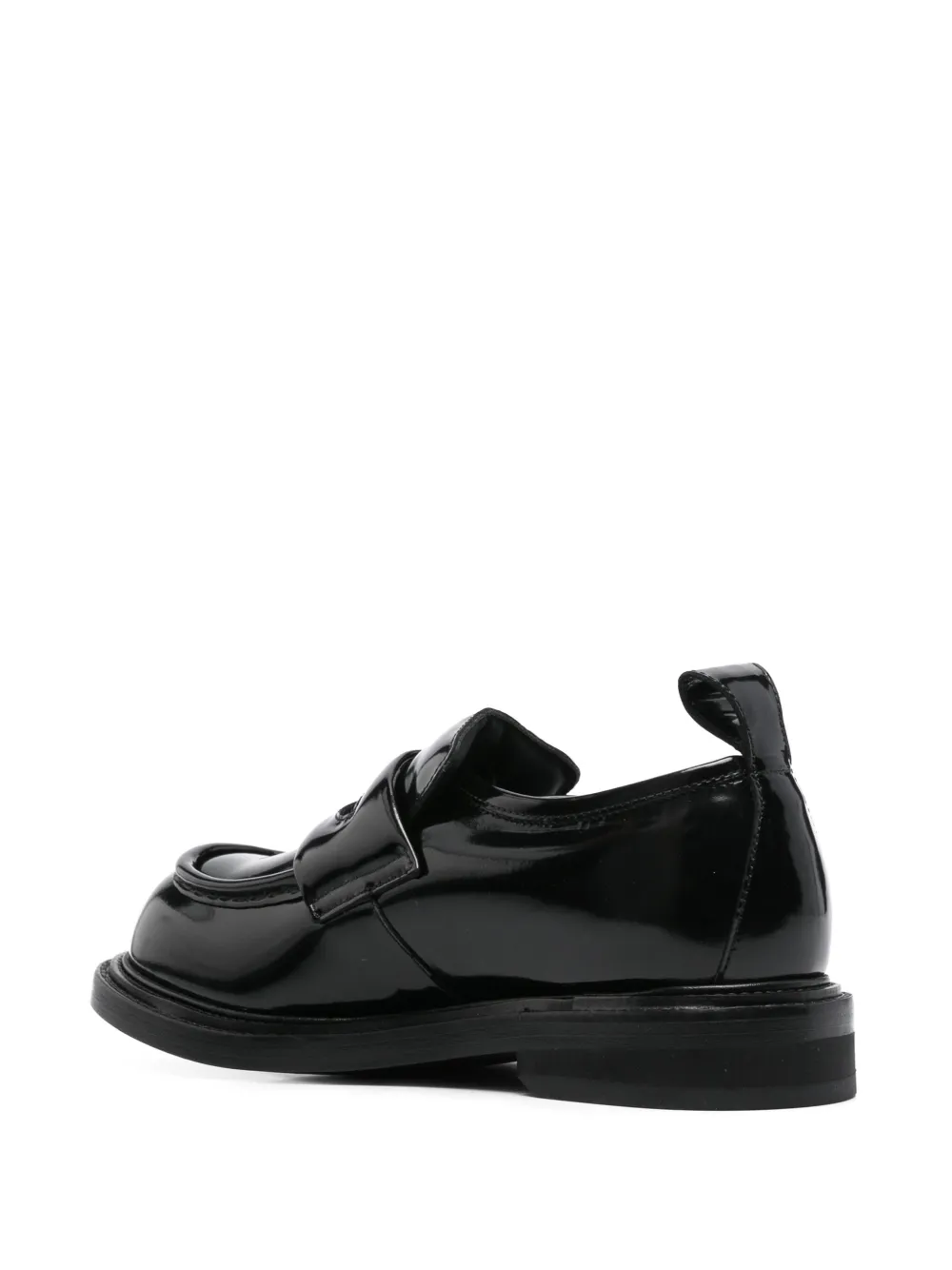 Moschino patent-leather loafers Black