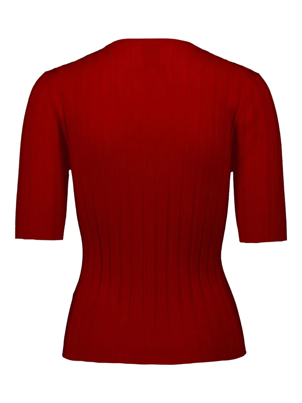 Allude ribbed-knit top - Rood