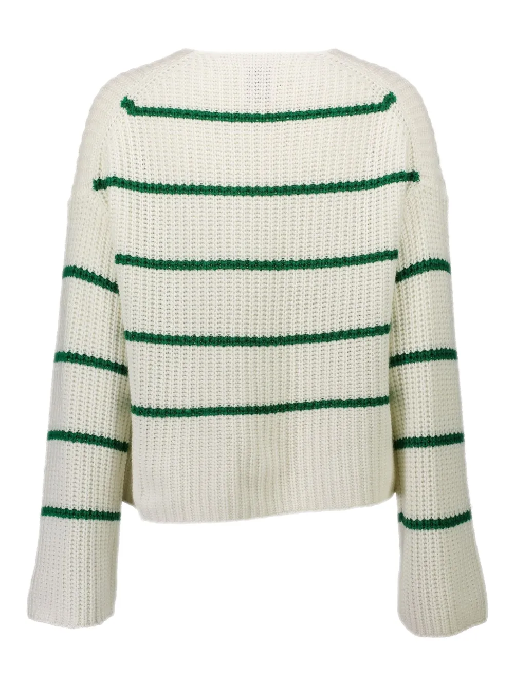 Allude striped sweater - Wit