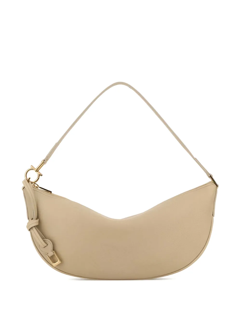 Ferragamo Leren schoudertas Beige