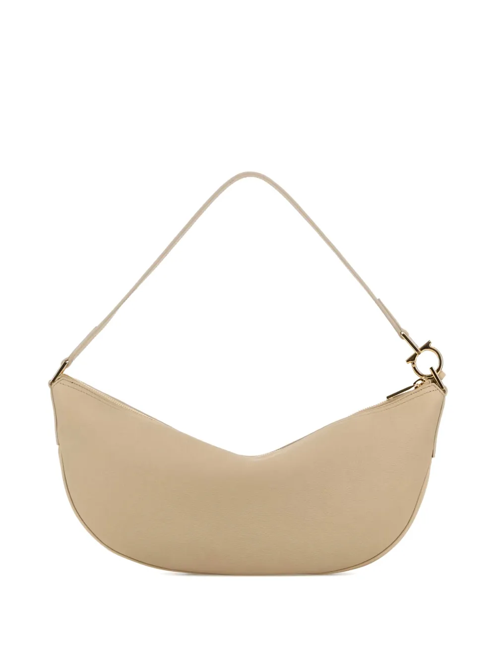 Ferragamo leather shoulder bag - Beige