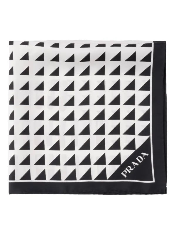 【送料関税込み】PRADA Printedsilktwillscarf Prada Printed Silk Twill Scarf | Neiman Marcus