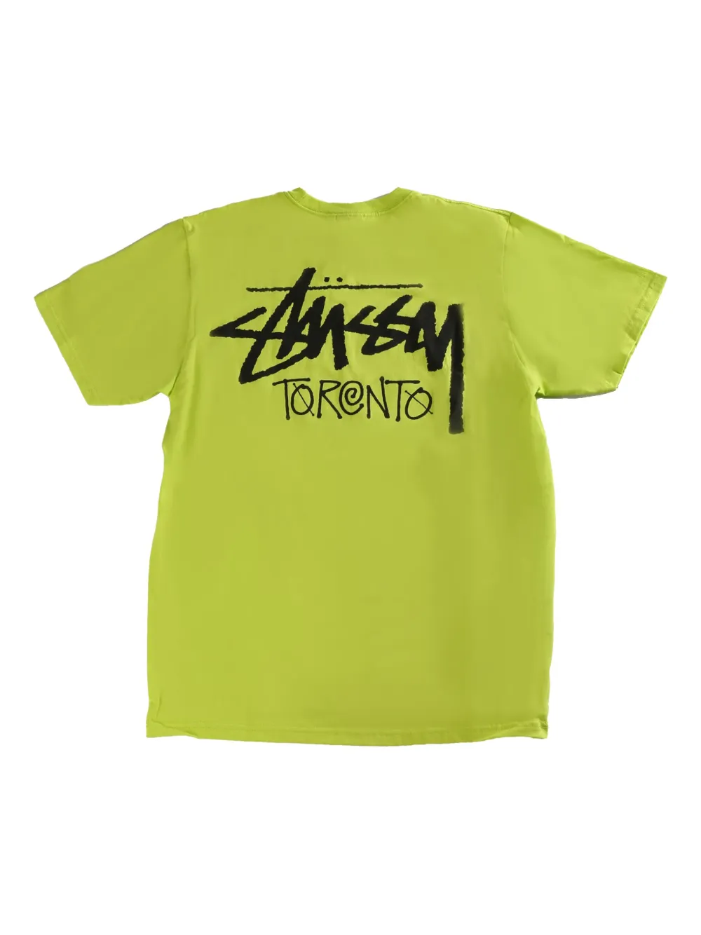 Stüssy logo-print t-shirt - Groen