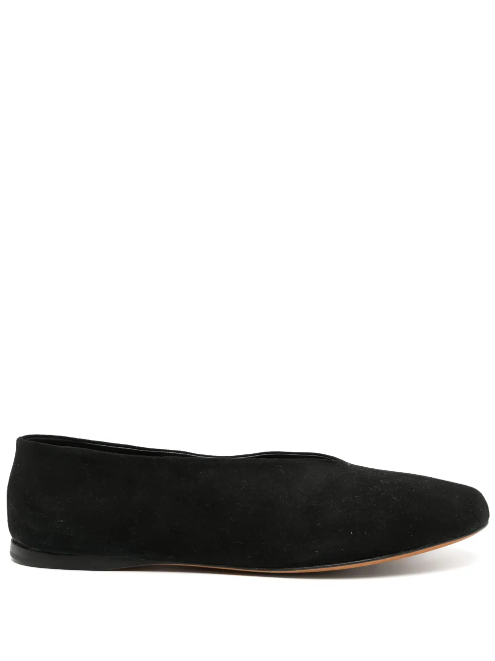 suede ballerina shoes