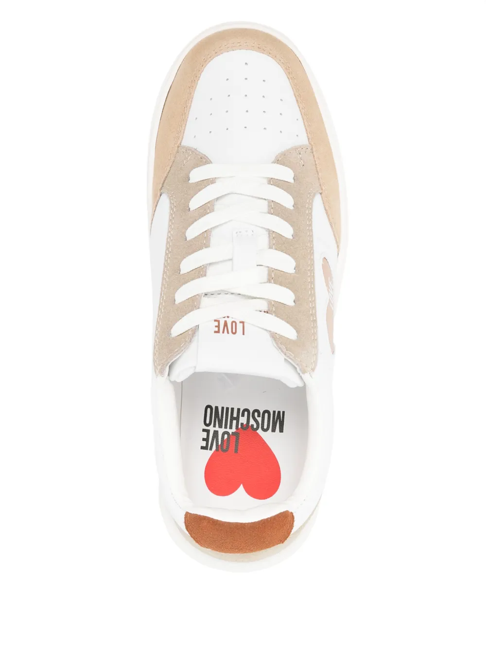 Love Moschino logo-print sneakers White