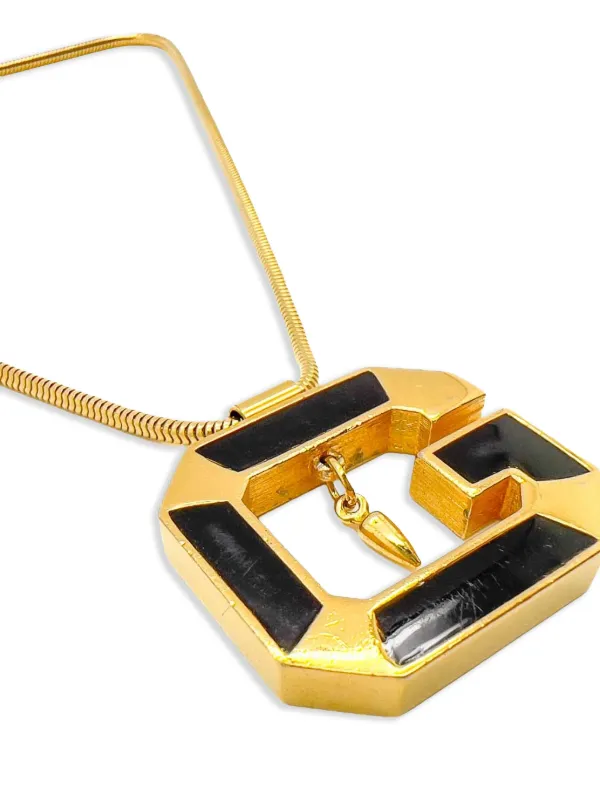 Givenchy Pre-Owned 1980s G-pendant Necklace | Gold | FARFETCH