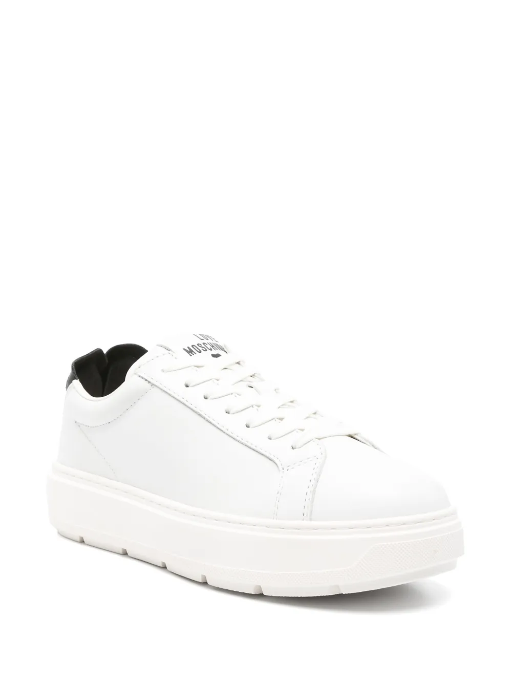 Love Moschino Sneakers met patroon - Wit