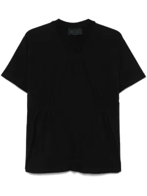 Homme Plissé Issey Miyake Basic プリーツ Tシャツ | ブラック