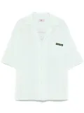 Martine Rose logo-patch shirt - Green