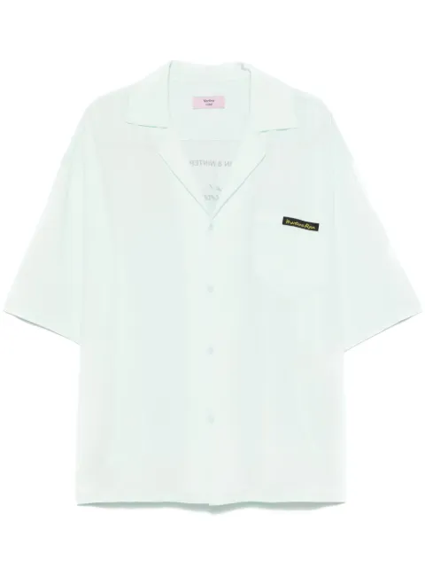 Martine Rose logo-patch shirt