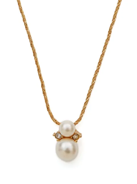 Christian Dior Pre-Owned 2000s faux-pearl necklace