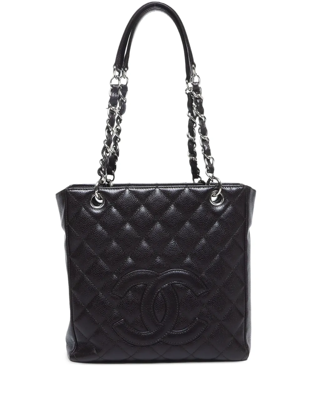 CHANEL Pre-Owned 2007-2008 プチ ショッピング トートバッグ - ブラウン CHANEL Pre-Owned 2007-2008 プチ ショッピング トートバッグ - ブラウン