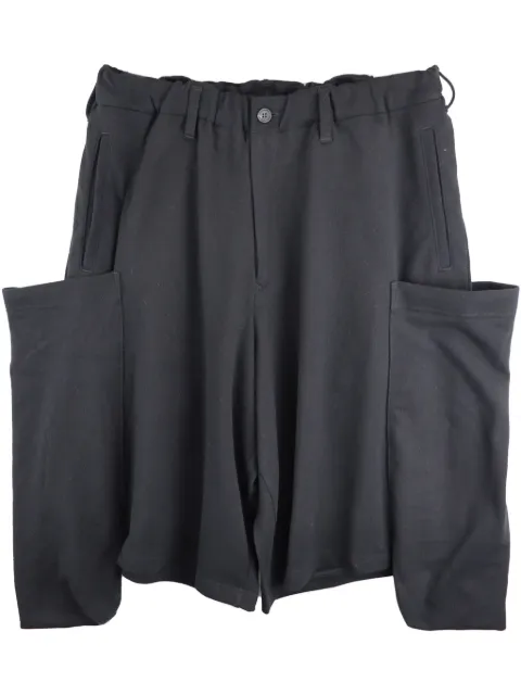 Yohji Yamamoto shorts con bolsillos oversize