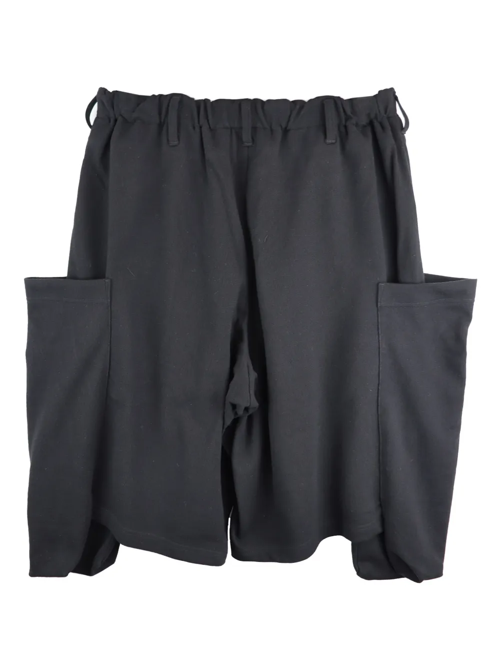 Yohji Yamamoto oversized pocket shorts - Zwart