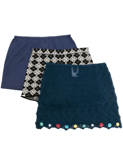 YANYAN KNITS set de falda tejido