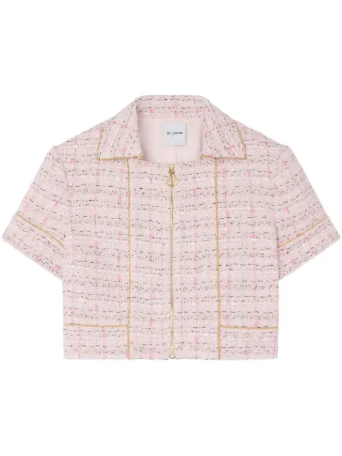 St. John cropped tweed jacket