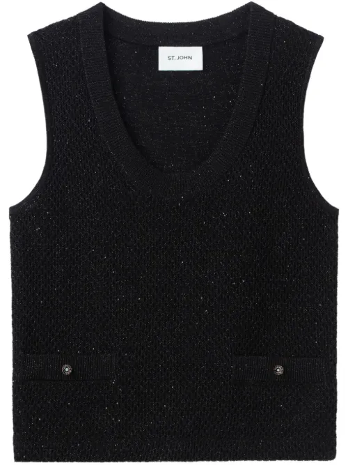 Pull en maille intarsia - St. John - Modalova