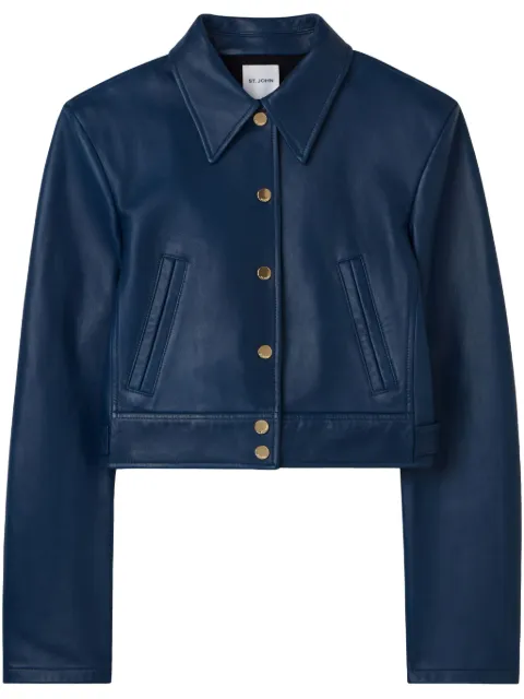 St. John leather jacket 