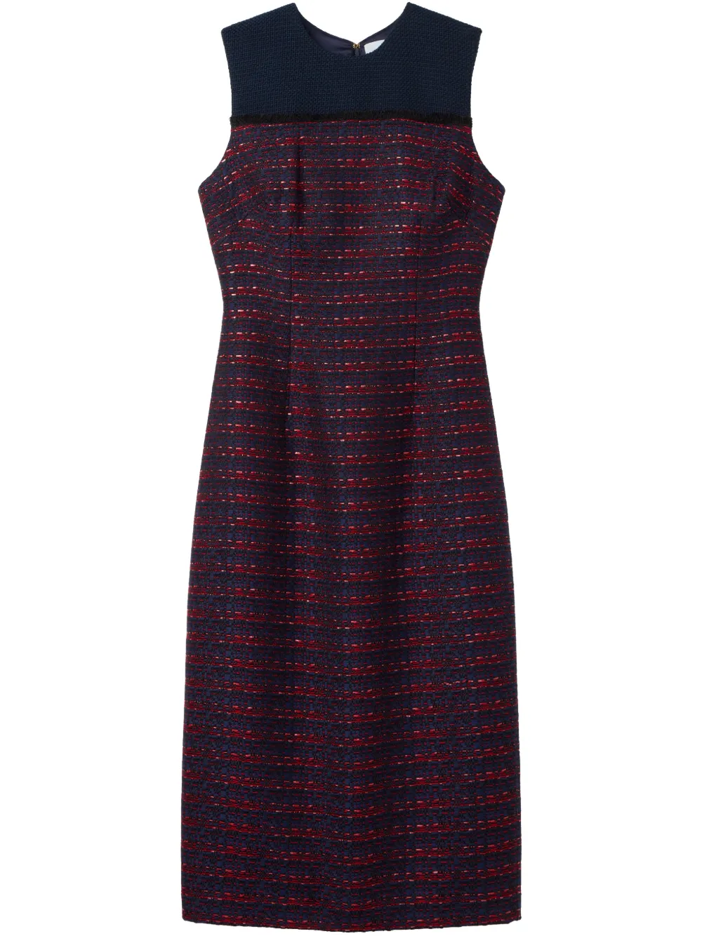 tweed midi dress