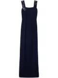 St. John floral-appliqué dress - Blue