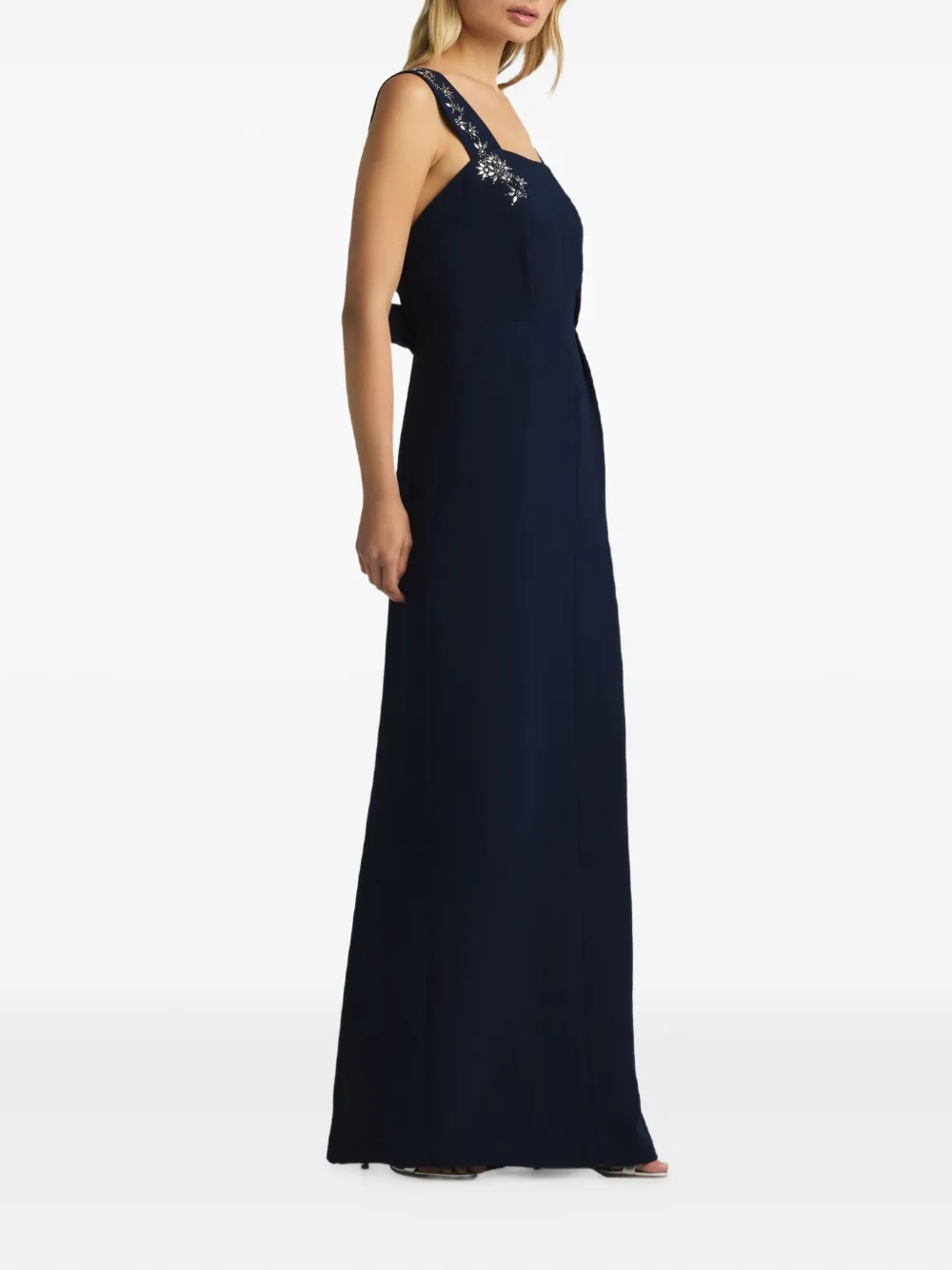 St. John Jurk met bloemenpatch - Blauw