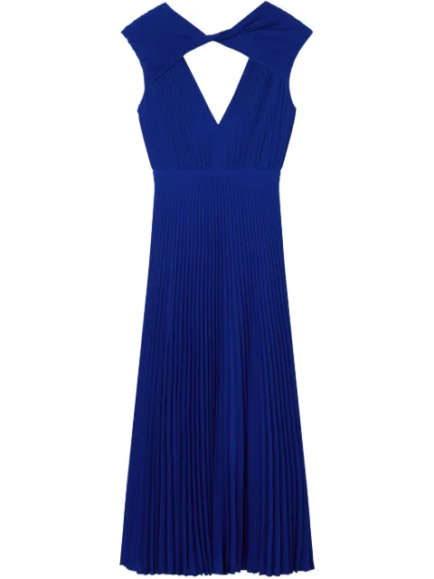 St. John pleated midi dress