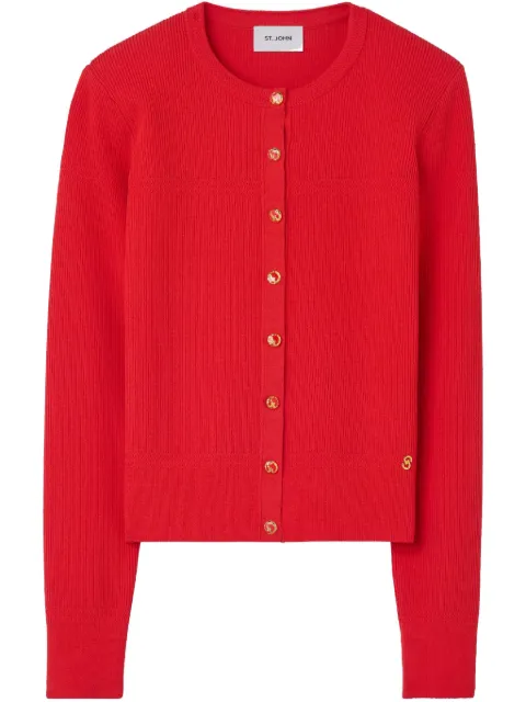 St. John fine-ribbed cardigan