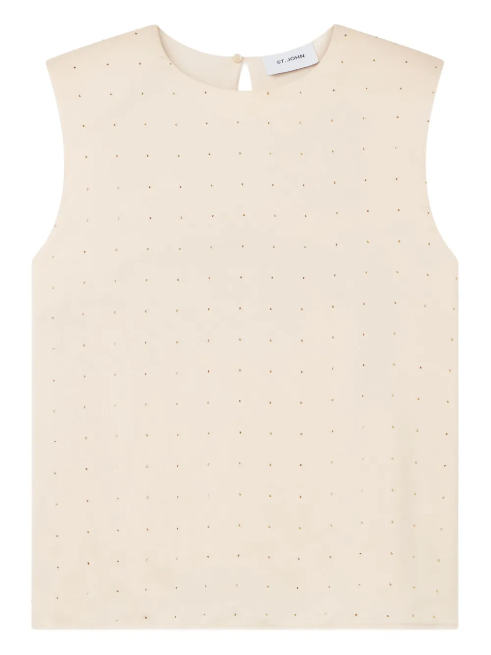 St. John crystal-embellished top | Neutrals | Image 1