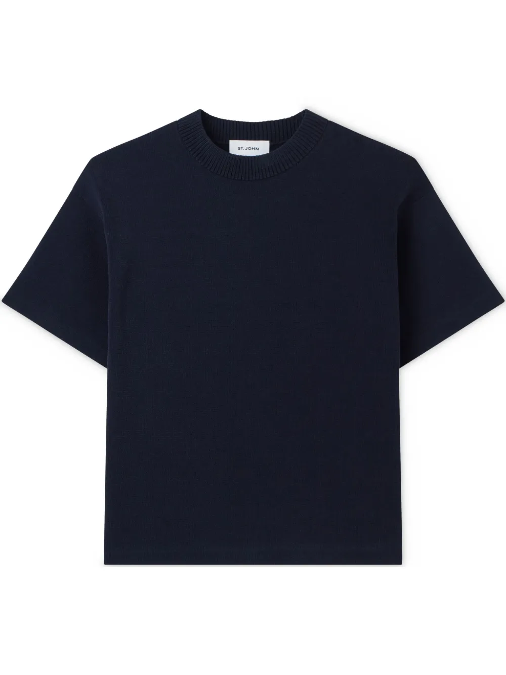 ribbed-trim T-shirt