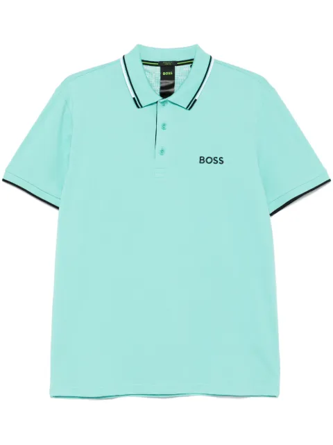 BOSS Camisa polo com logo bordado