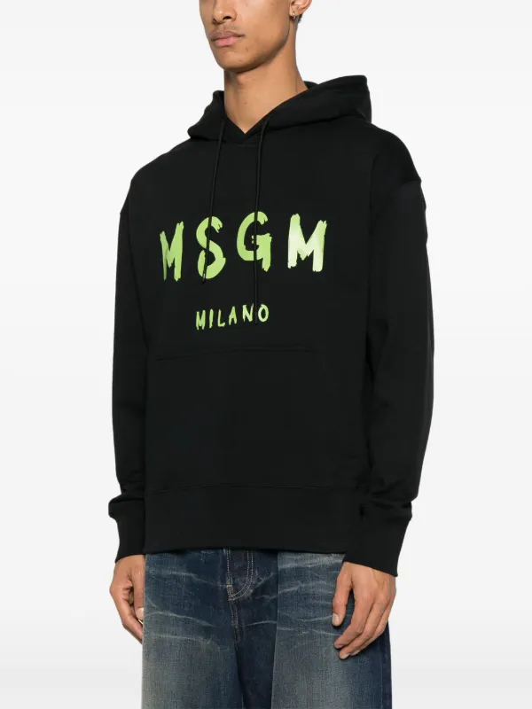 MSGM ロゴ パーカー | ブラック | FARFETCH JP
