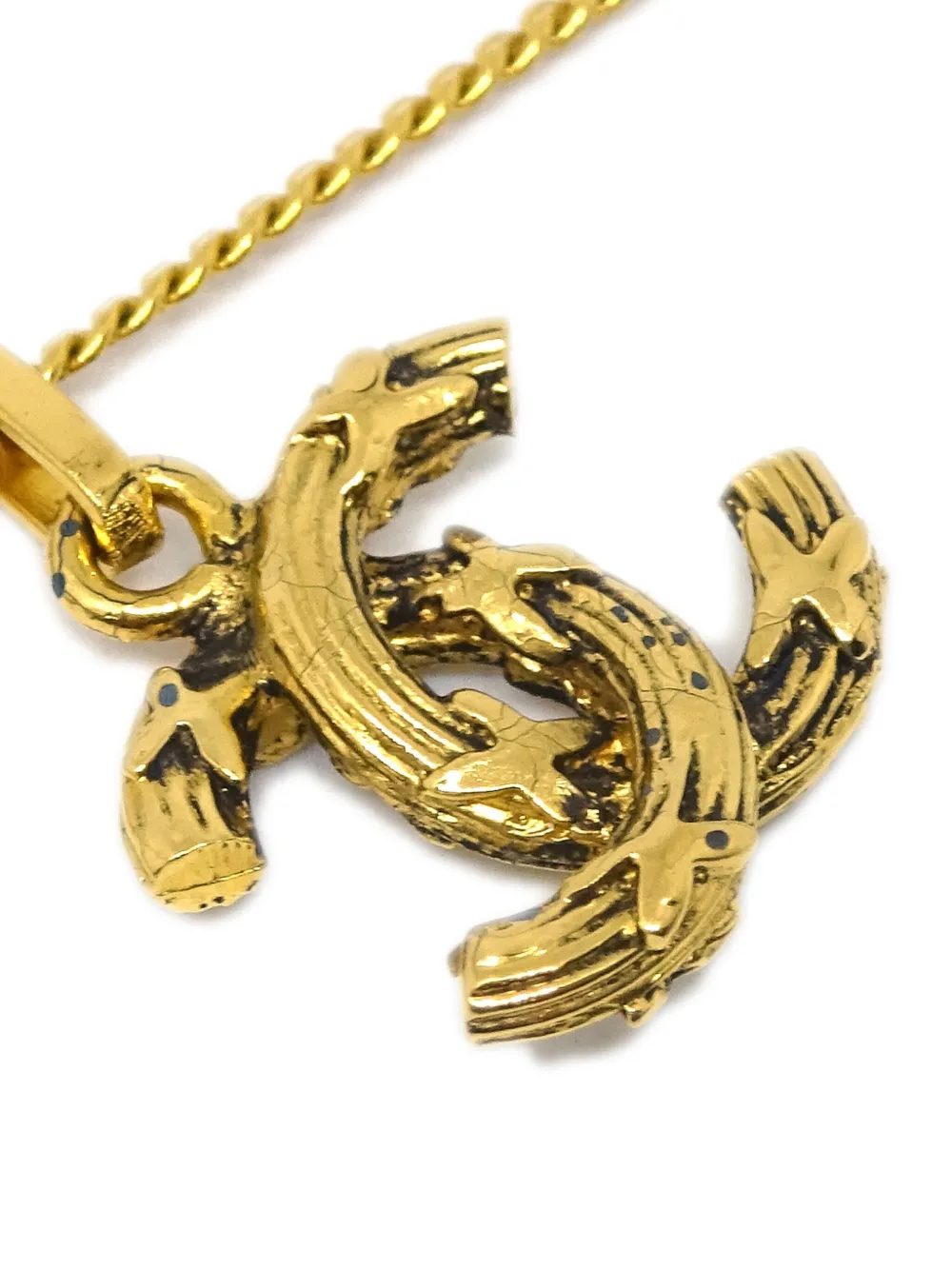 CHANEL Pre-Owned قلادة بدلاية CC من عقد 1990-2000 | Image 2