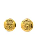 CHANEL Pre-Owned 1996 CC clip-on earrings - Gold
