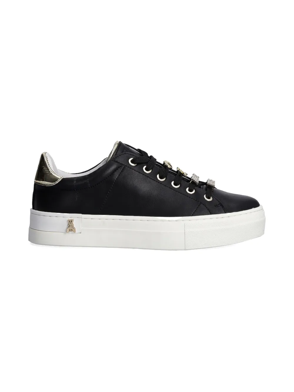 Patrizia Pepe girl leather sneakers Black