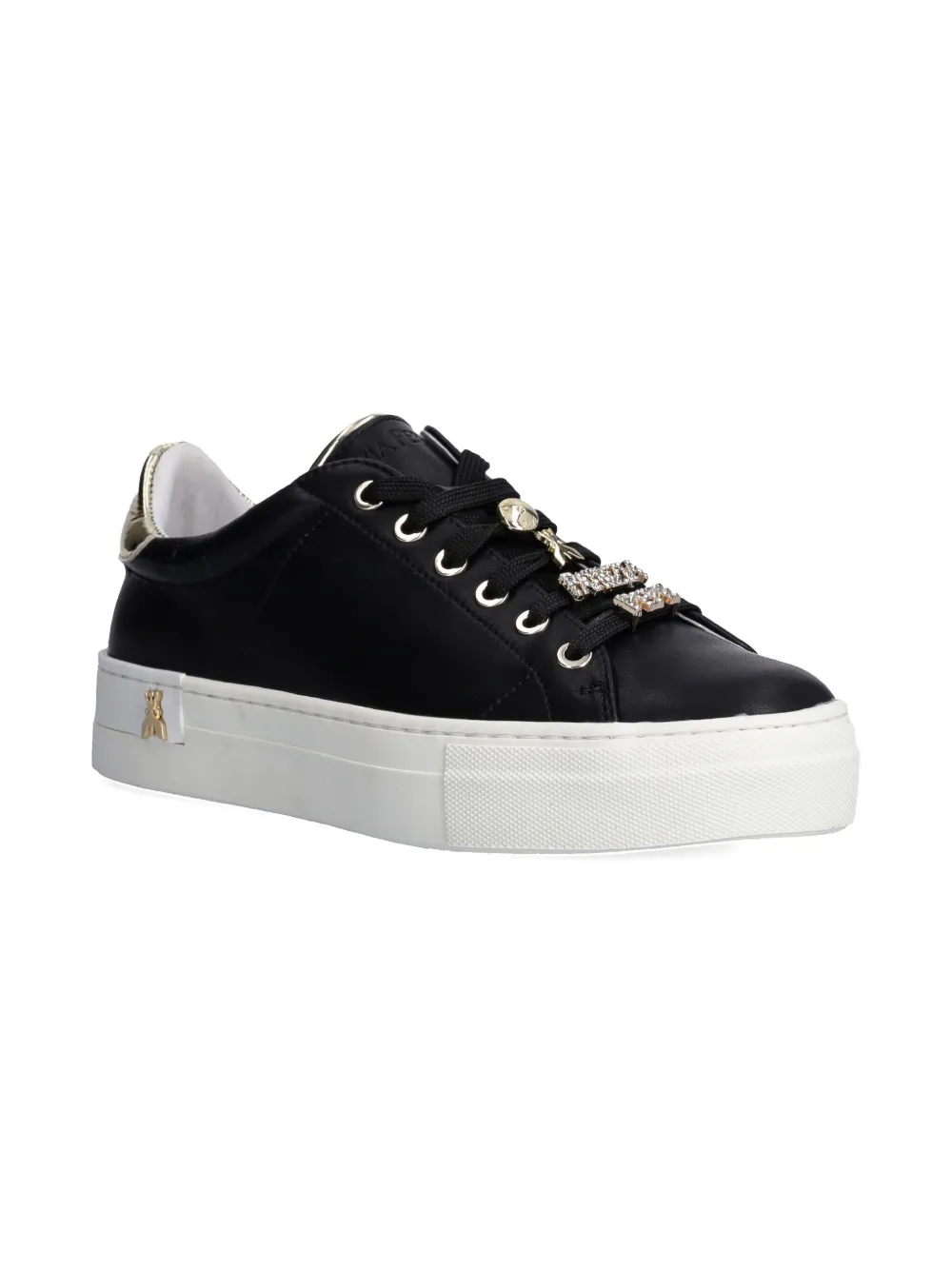 Patrizia Pepe leather sneakers Black