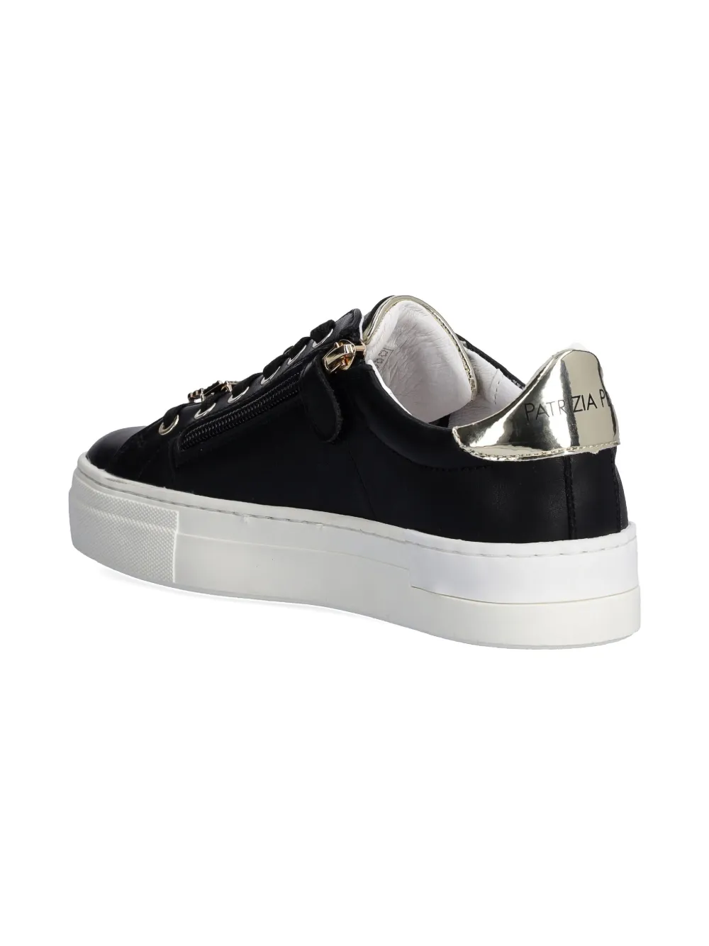 Patrizia Pepe girl leather sneakers Black