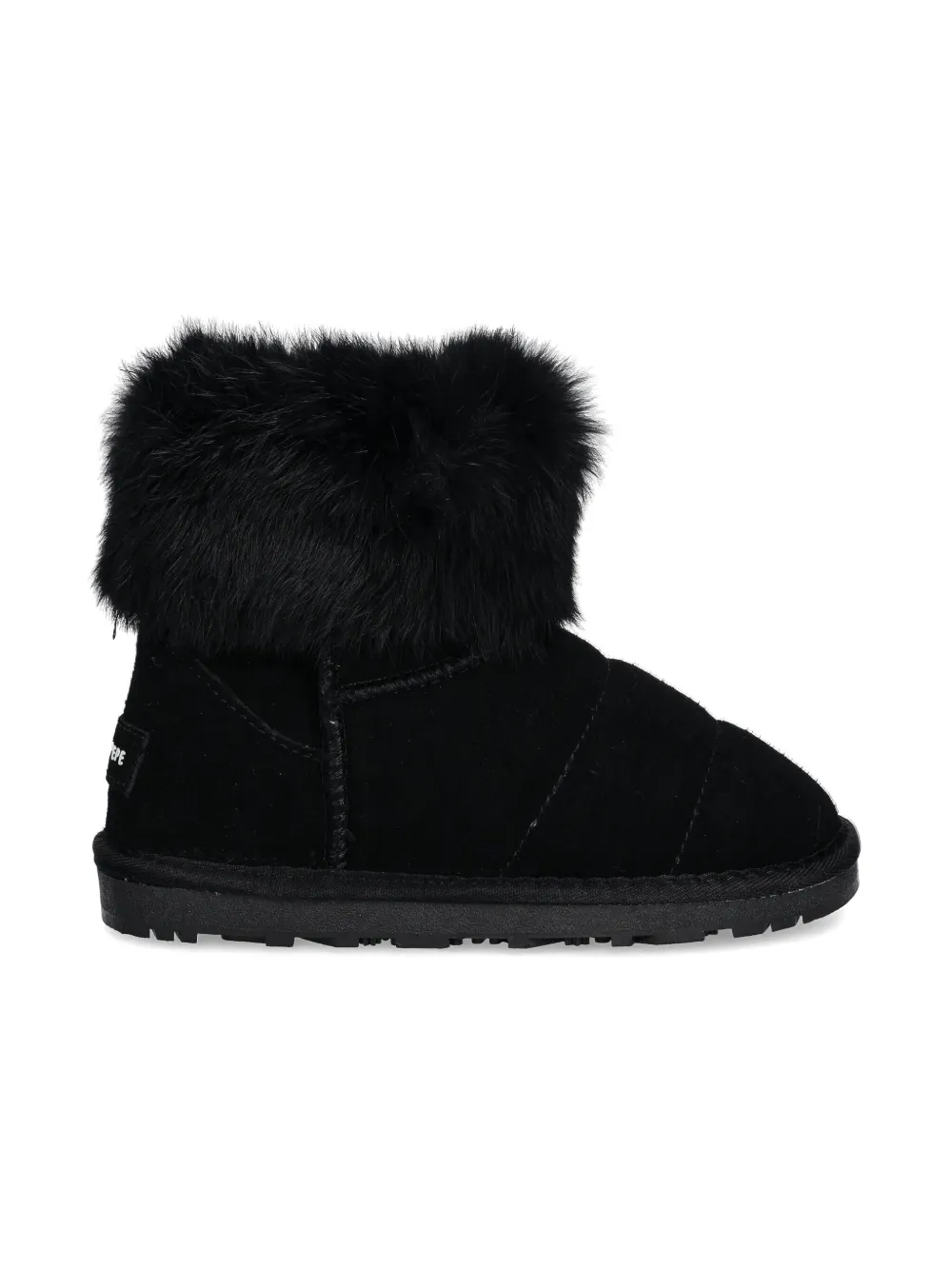 Patrizia Pepe girl faux-fur trim boots Black