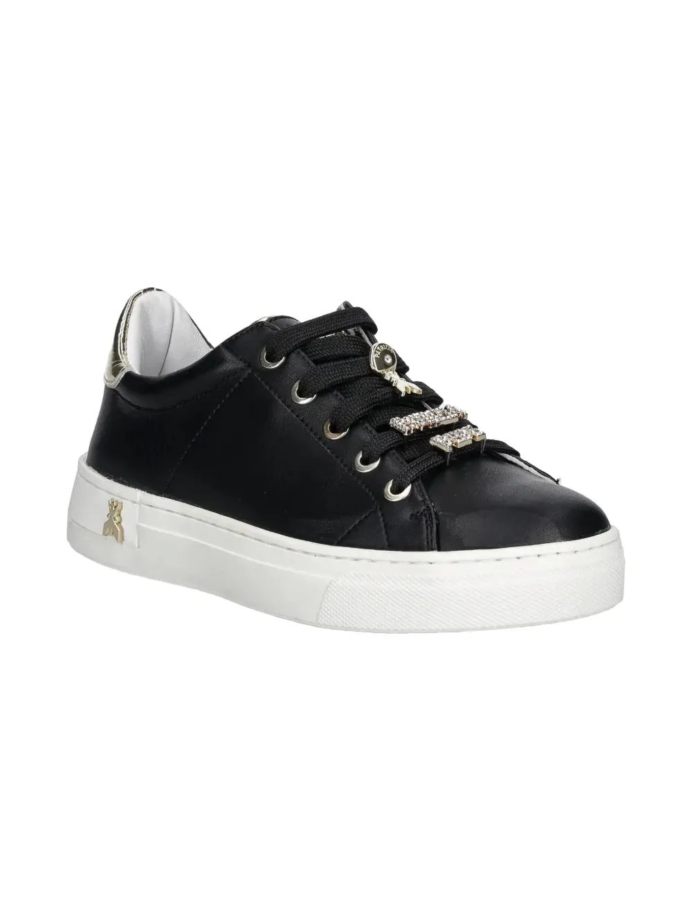 Patrizia Pepe leather sneakers Black