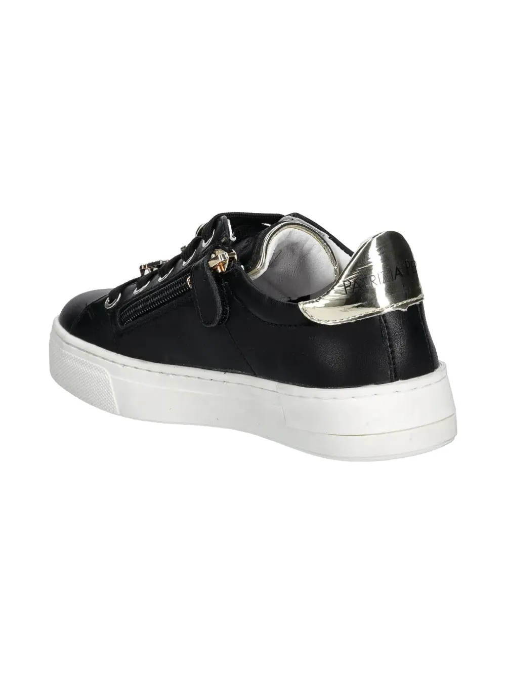 Patrizia Pepe girl leather sneakers Black