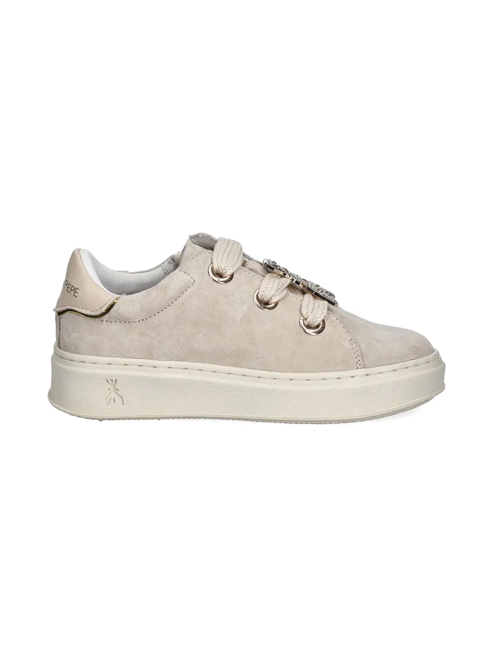 Patrizia Pepe girl suede sneakers Neutrals