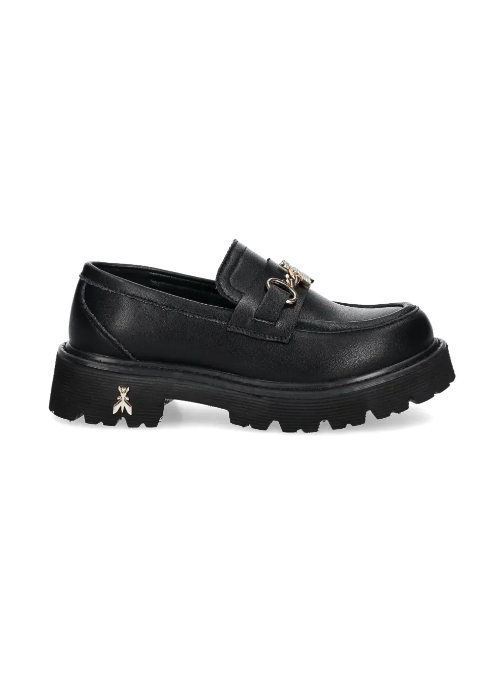 Patrizia Pepe girl leather loafers Black